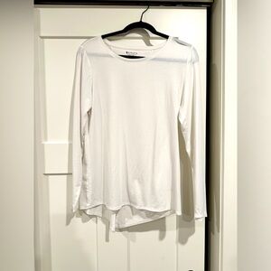 White Athleta Long Sleeve Shirt